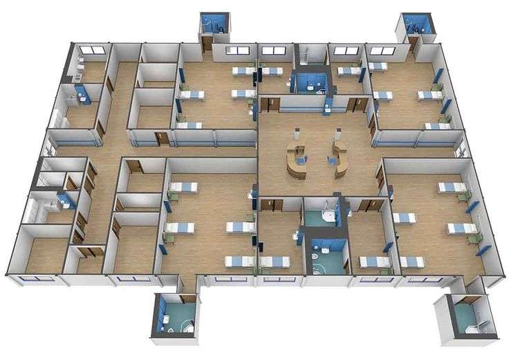 hospital floor plan, hospital design,